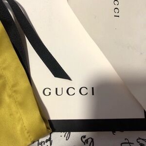Gucci Yellow Satin Sunglasses case